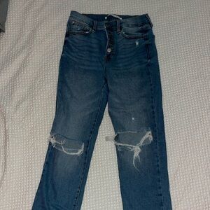 NEW Classic Blue Distressed Women Jeans